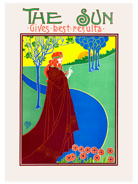 Vintage The Sun - Art Print