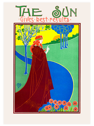 Vintage The Sun - Art Print