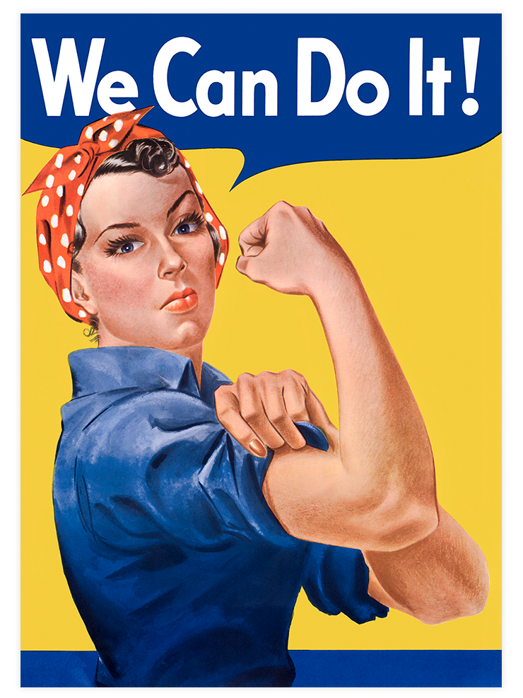 Vintage We Can Do It - Art Print Ürün ana görseli