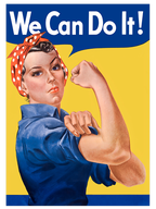 Vintage We Can Do It - Art Print