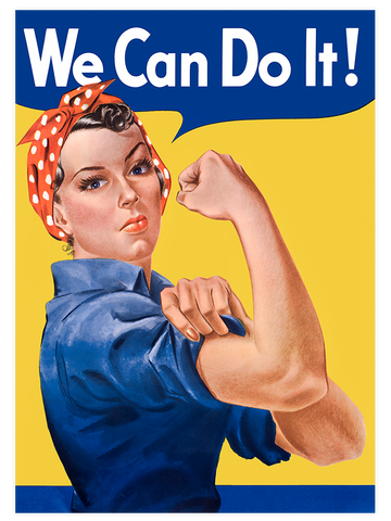Vintage We Can Do It - Art Print
