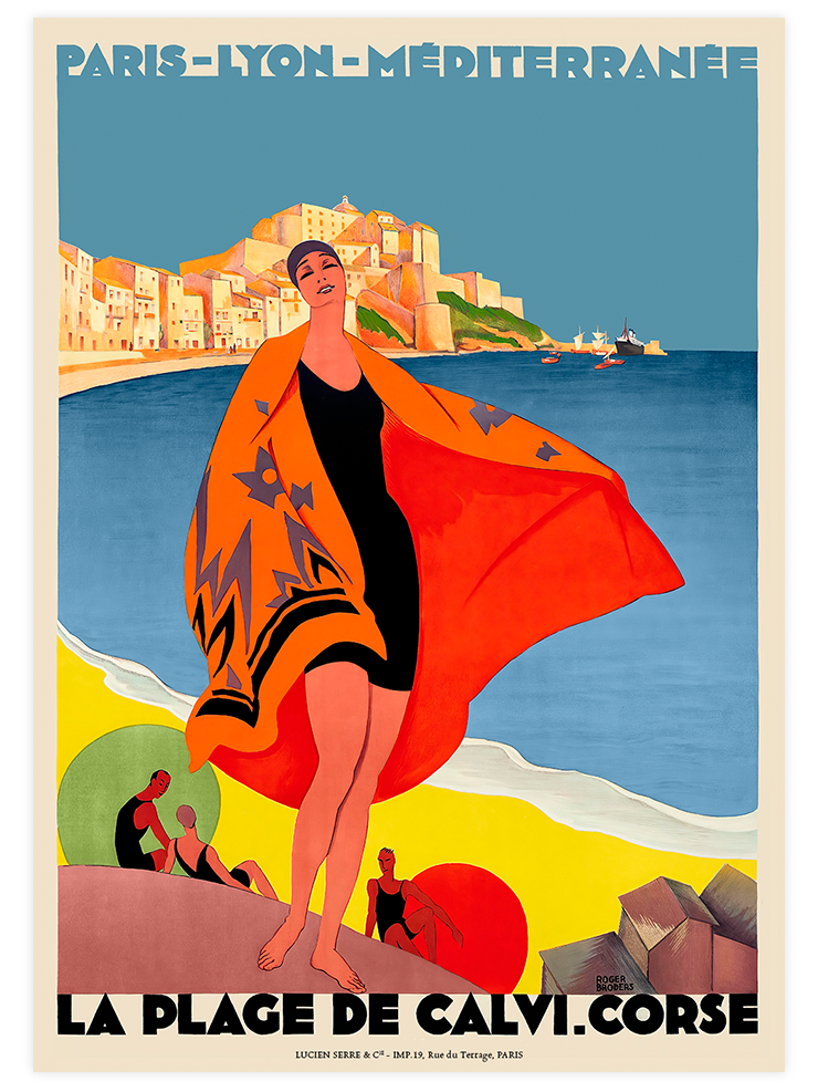 Vintage Calvi Corse -  Art Print Ürün ana görseli