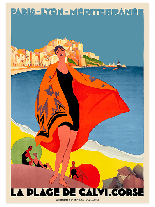 Vintage Calvi Corse -  Art Print