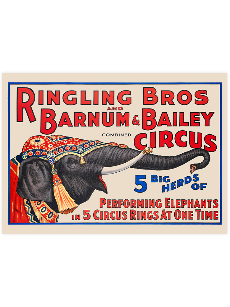 Vintage Bailey Circus - Art Print Ürün ana görseli