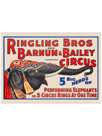 Vintage Bailey Circus - Art Print