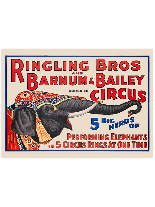 Vintage Bailey Circus - Art Print