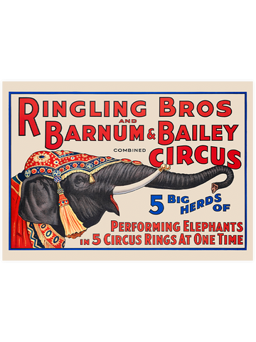 Vintage Bailey Circus - Art Print