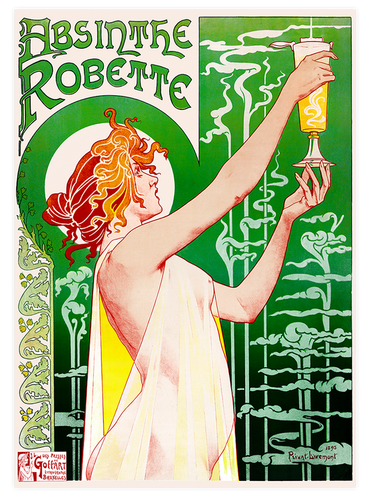 Vintage Absinthe Robette Poster - Giclée Baskı