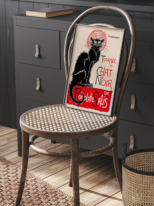 Vintage Le Chat Noir Poster - Giclée Baskı