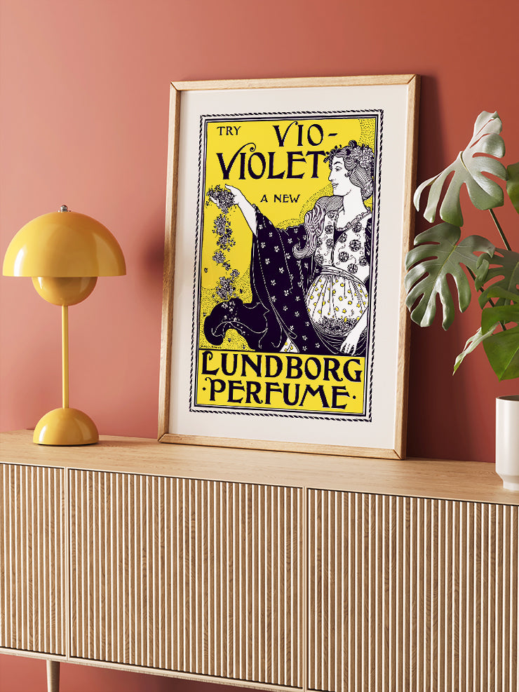 Vintage Vio Violet - Art Print  Poster
