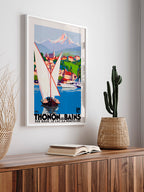 Vintage Thonon les Bains - Art Print