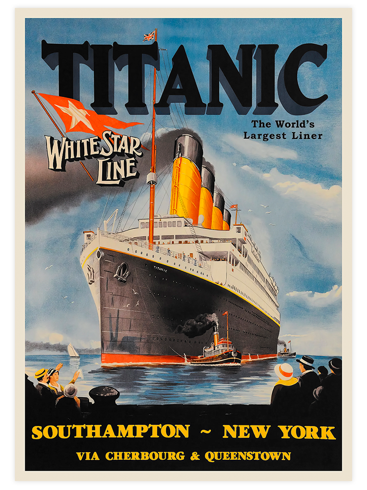 Vintage Titanic - Art Print Ürün ana görseli