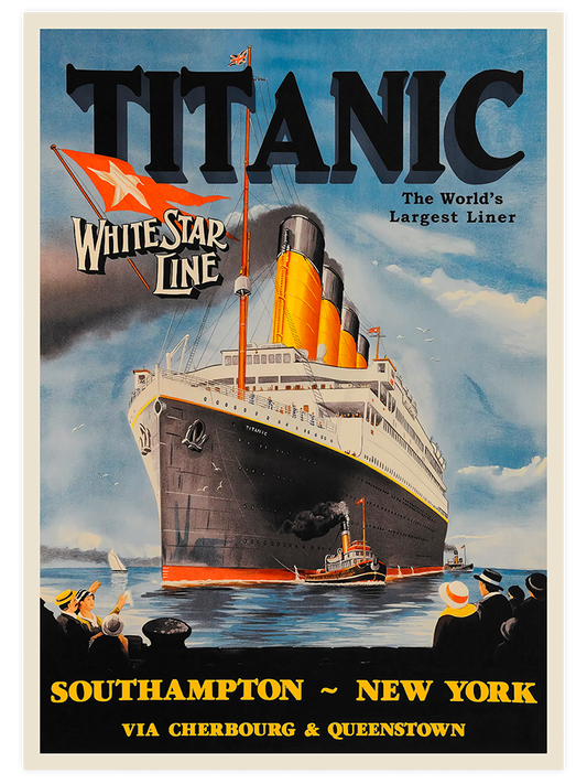 Vintage Titanic - Art Print