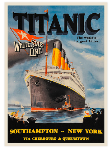 Vintage Titanic - Art Print