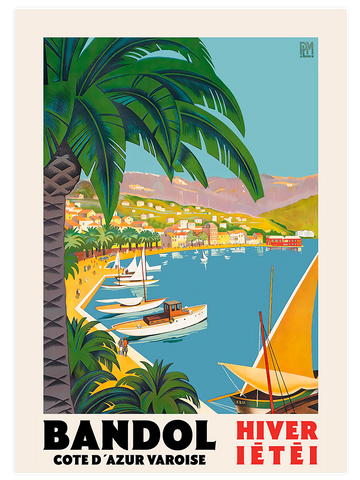 Vintage Cote d’Azur - Art Print