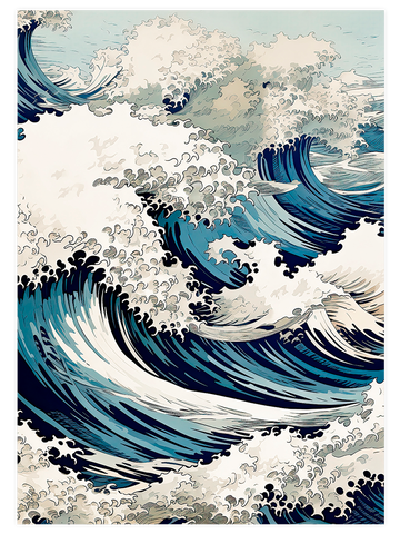 Waves of Okinawa - Art Print