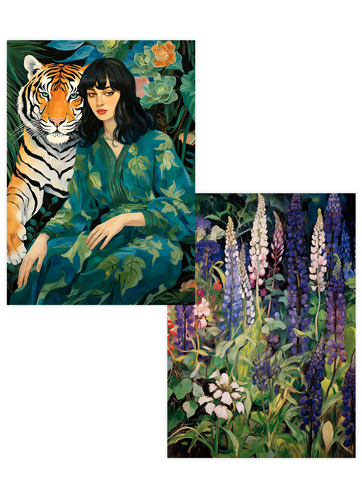 Wild Green - Poster Seti Duo Sanatsal Poster