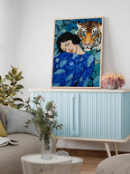 Wild Woman Blue - Art Print