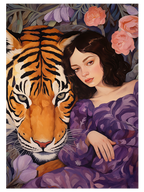 Wild Woman Purple - Art Print