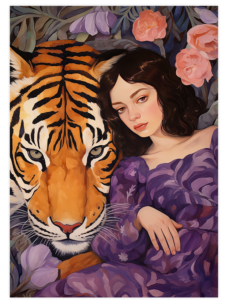 Wild Woman Purple - Art Print