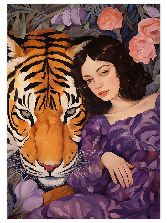 Wild Woman Purple - Art Print