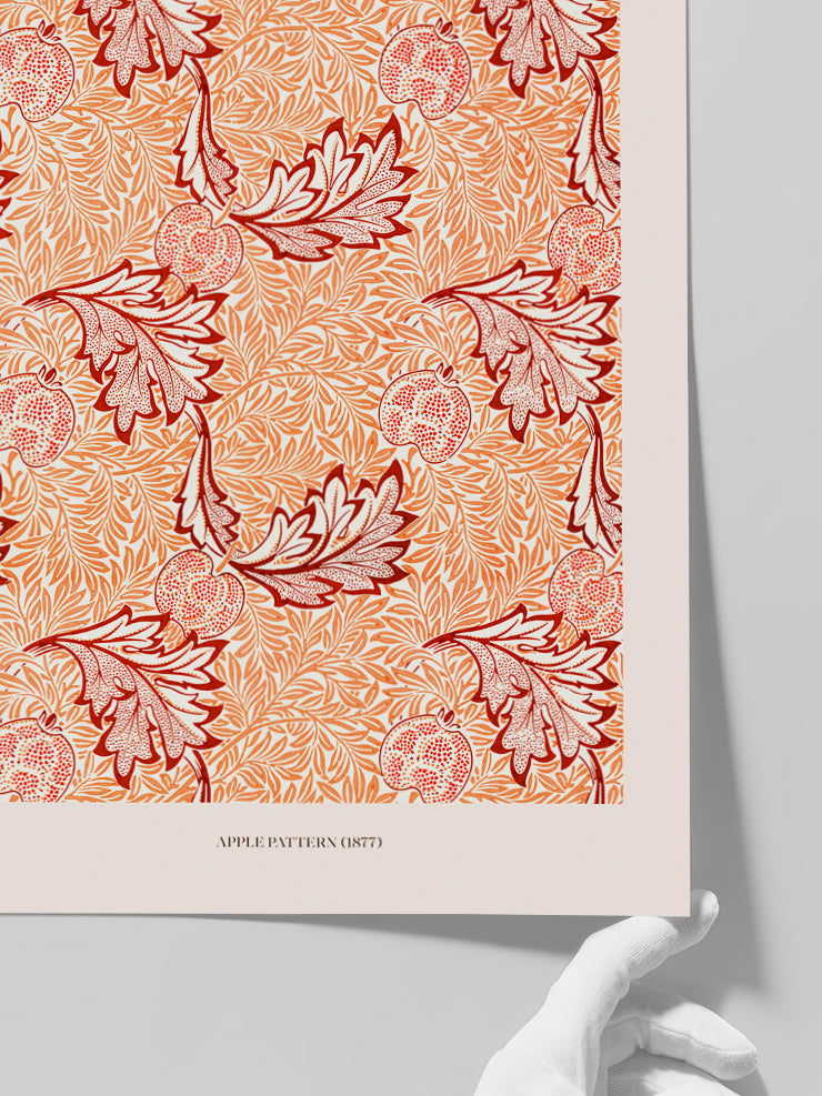 William Morris Apple Pattern - Art Print  Poster