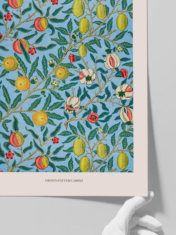 William Morris Fruits Pattern N2 - Art Print