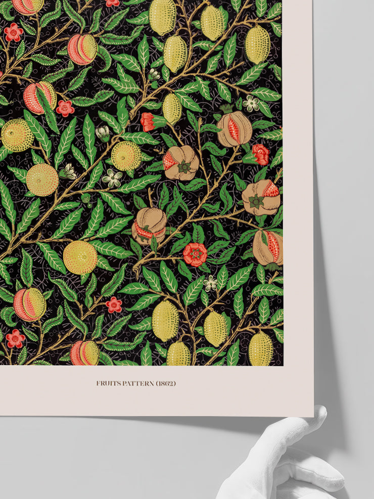 William Morris Fruits Pattern - Art Print
