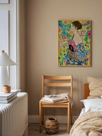 Gustav Klimt Woman With Fan - Art Print