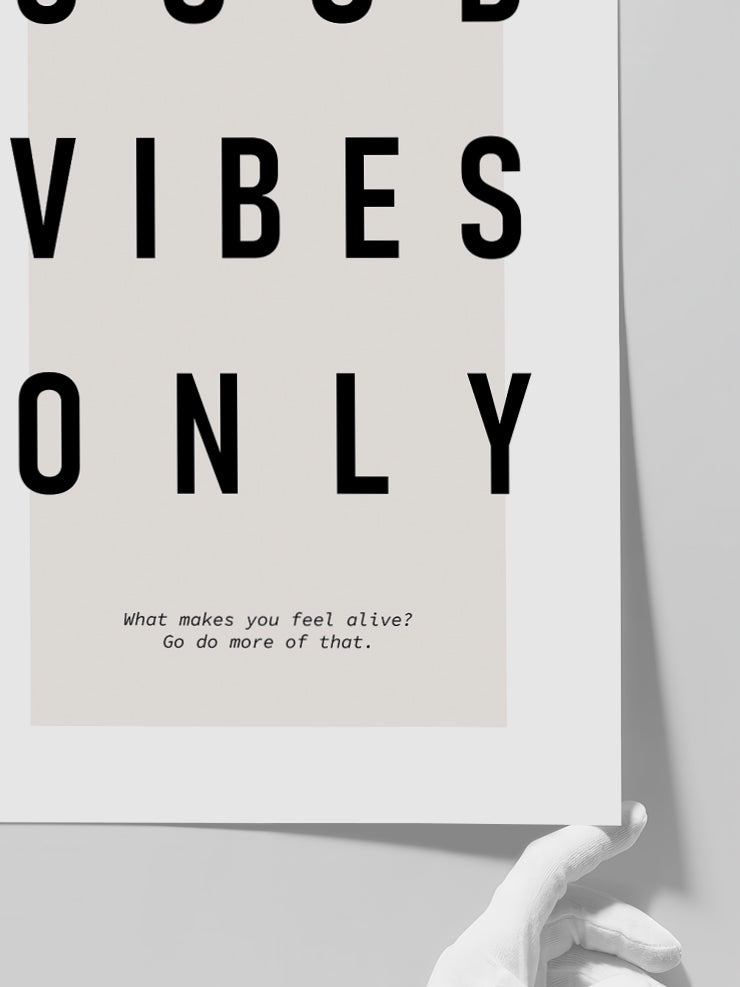 Good Vibes - Art Print  Poster