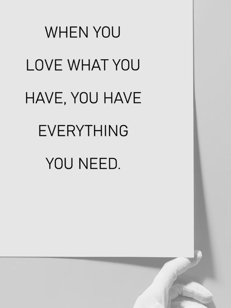 When You Love - Art Print  Poster