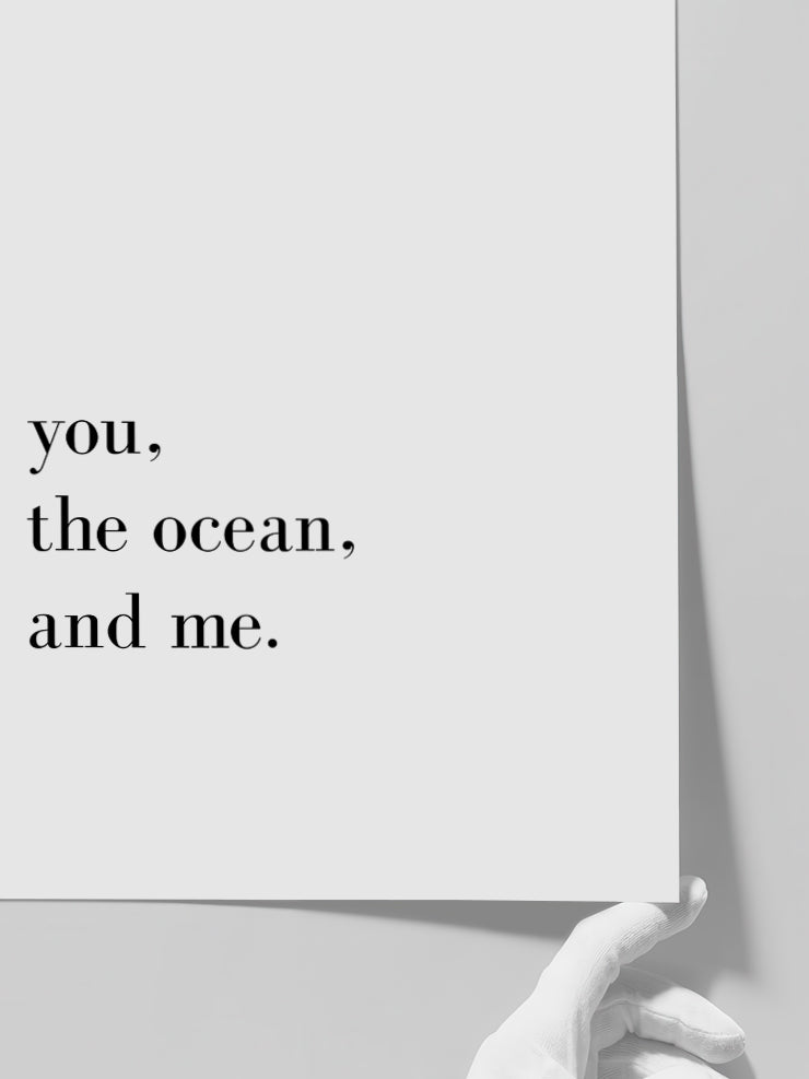 You and Me - Art Print  Poster