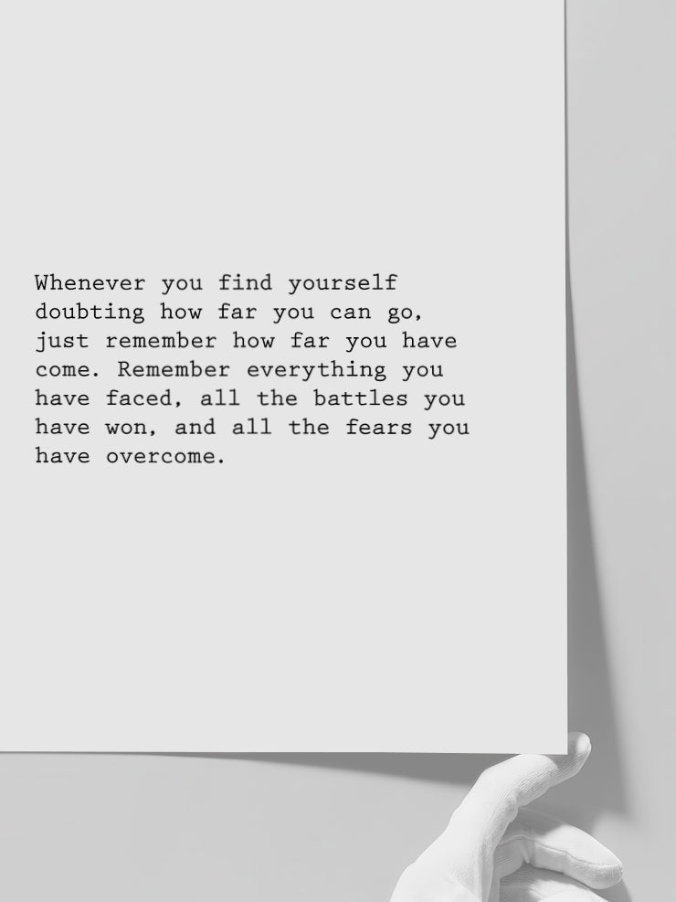 Just Remember - Art Print  Poster