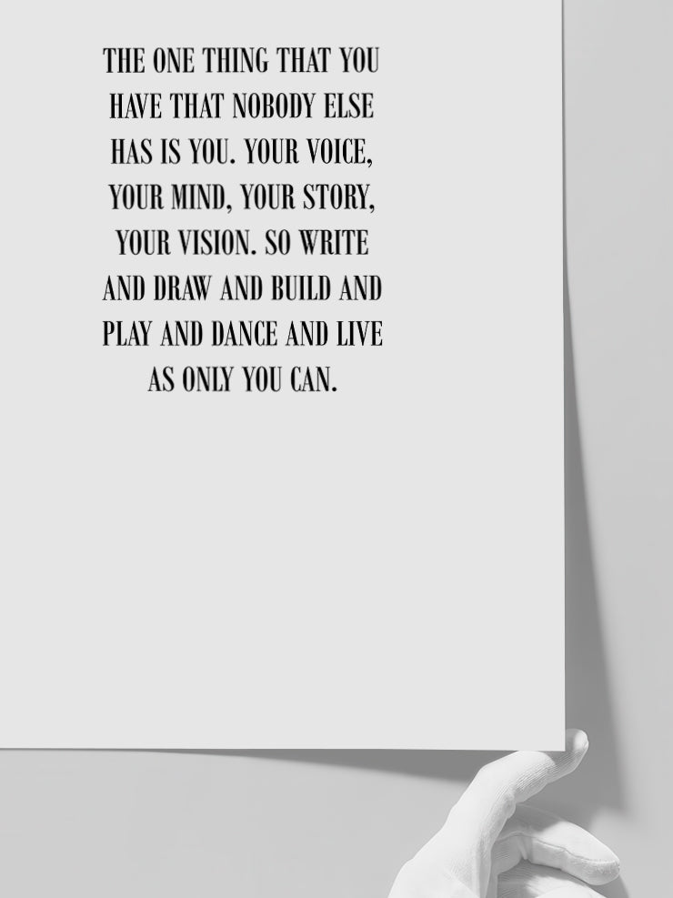 You - Art Print  Poster