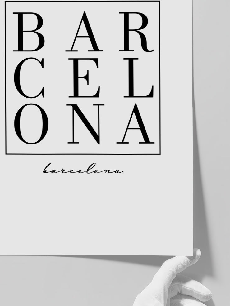 Barcelona - Art Print  Poster