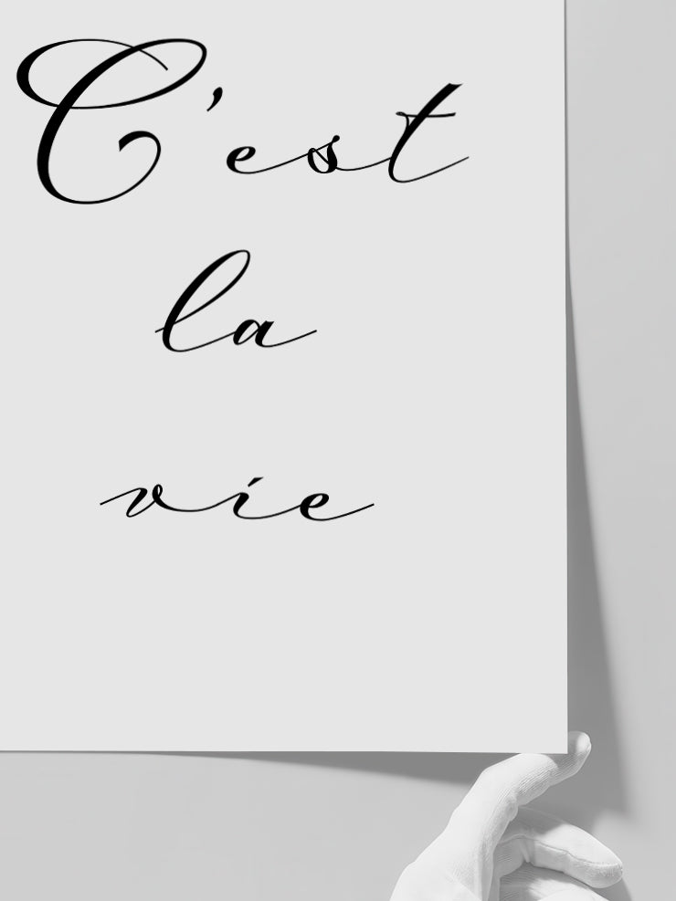 C'est La Vie - Art Print  Poster