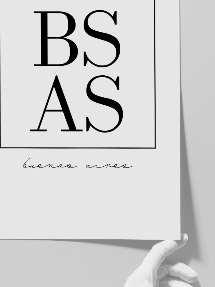 Bs As Buenos Ai̇res - Art Print