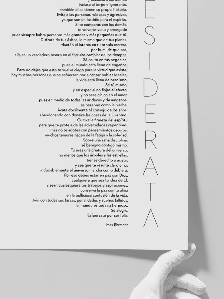 Desiderata - Art Print