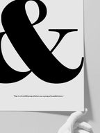 & İşareti - Art Print