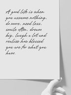 A Good Life - Art Print