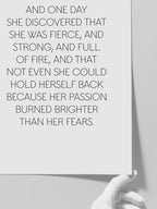 And One Day - Art Print