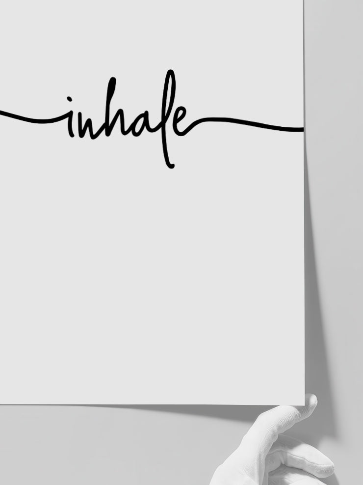 Inhale - Art Print  Poster