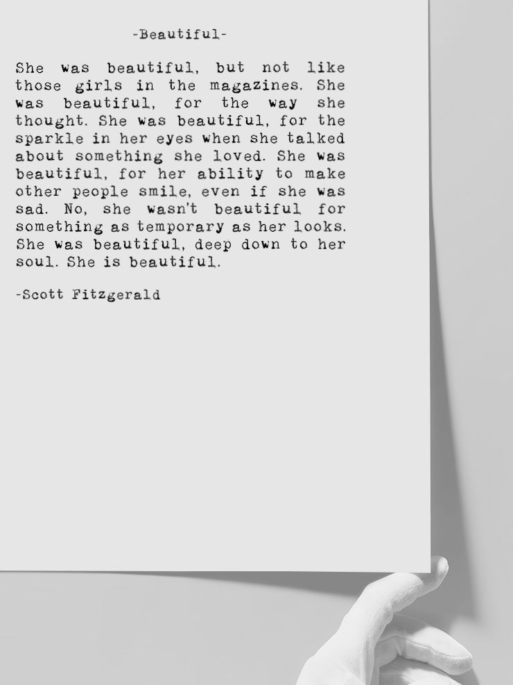 Beautiful - Art Print  Poster