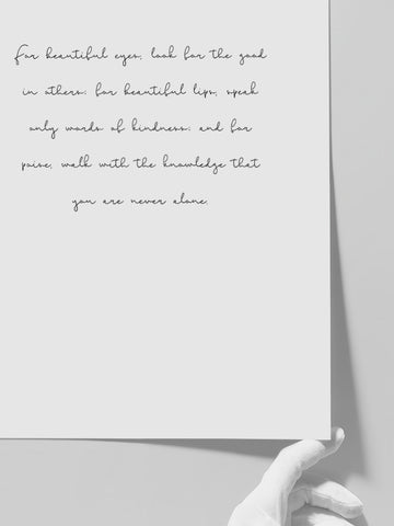 Never Alone - Art Print