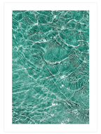 Işıltılı Yeşil ve Berrak Su - Art Print