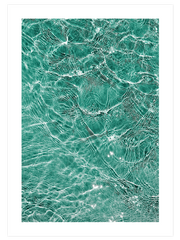 Işıltılı Yeşil ve Berrak Su - Fine Art Poster