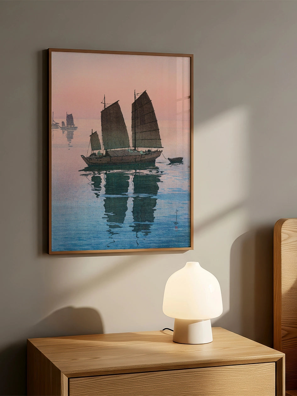 Yoshida Hiroshi, Sailing Boats - Art Print  Poster