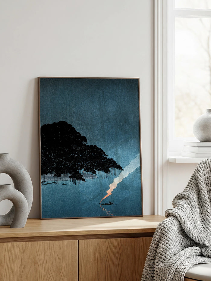 Yoshimoto Gesso, Pine Tree at Karasaki - Art Print  Poster