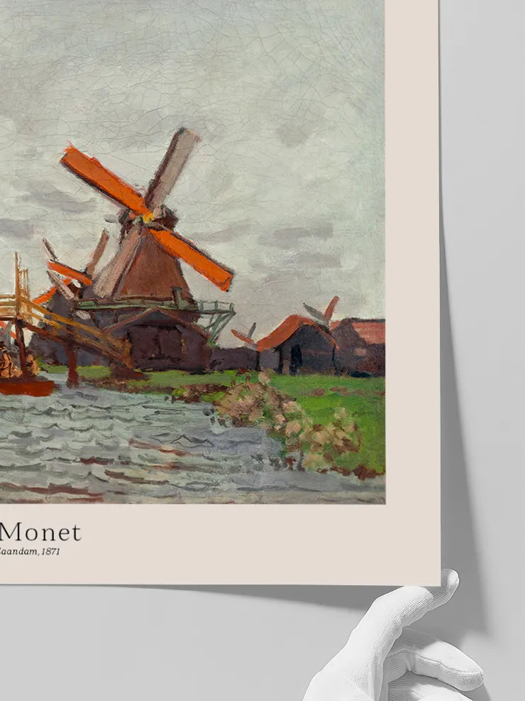 Monet’nin kanallarla çevrili Zaandam manzarası.