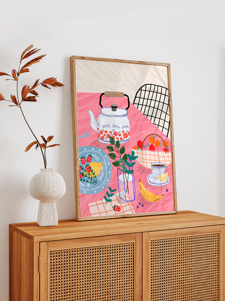 Çay Saati - Art Print  Poster